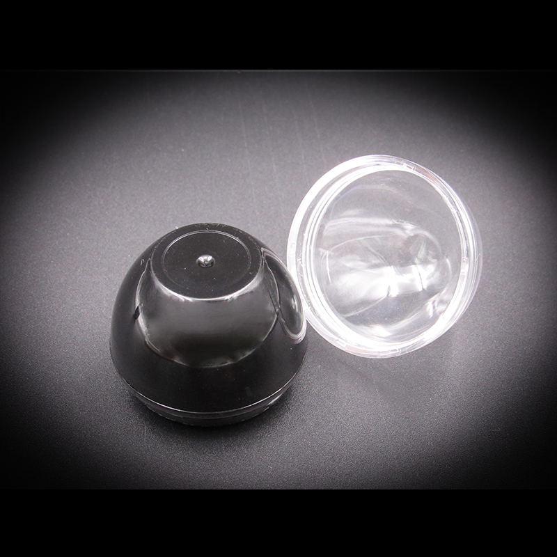 Cosmetic Packaging Supplier 4.5g Black Plastic Egg-shaped Lip Balm Container