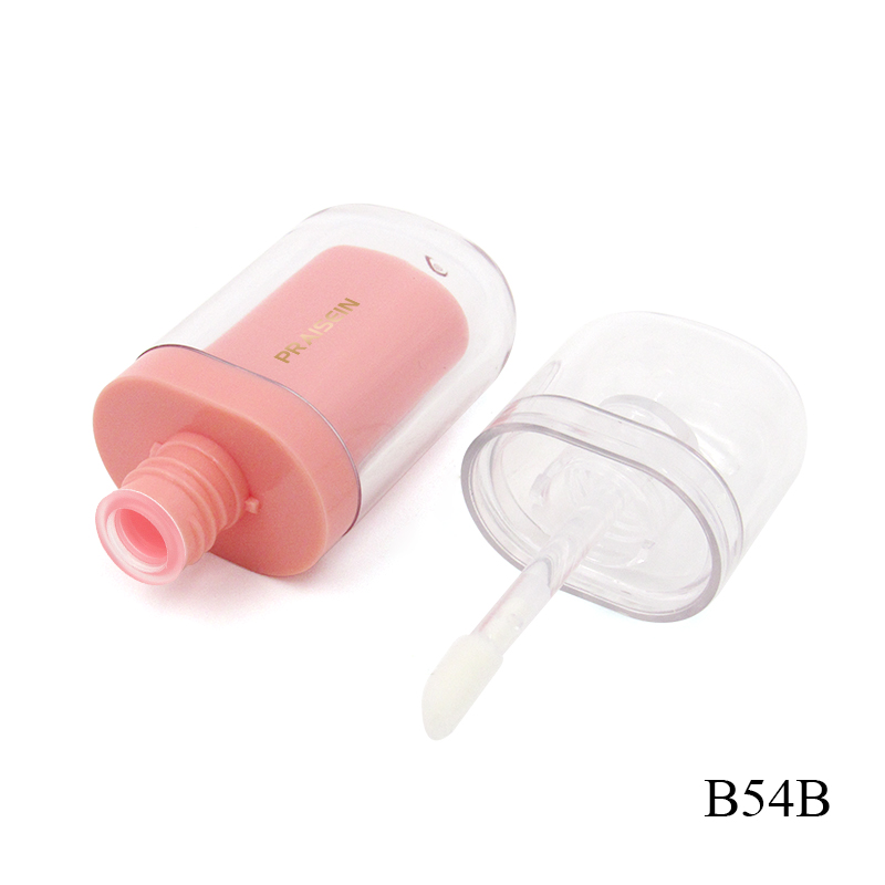 Double wall plastic empty cosmetic lip gloss tubes custom color 5ml clear lip gloss packaging manufacturer