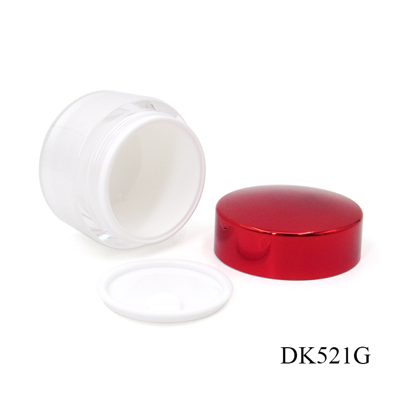 Customized private label plastic white moisturizing cream packaging jars 30g 50g cosmetic face cream containers
