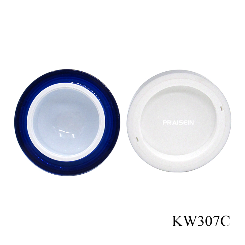 Plastic face cream Bottle with lid 50g round cosmetic cream jar container wholesale empty jar