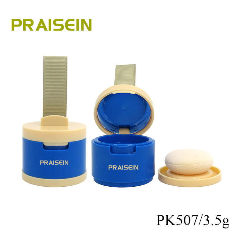 Custom Round Empty Hairline Powder Case with Puff ABS Plastic Contour Powder Box Makeup Packaging