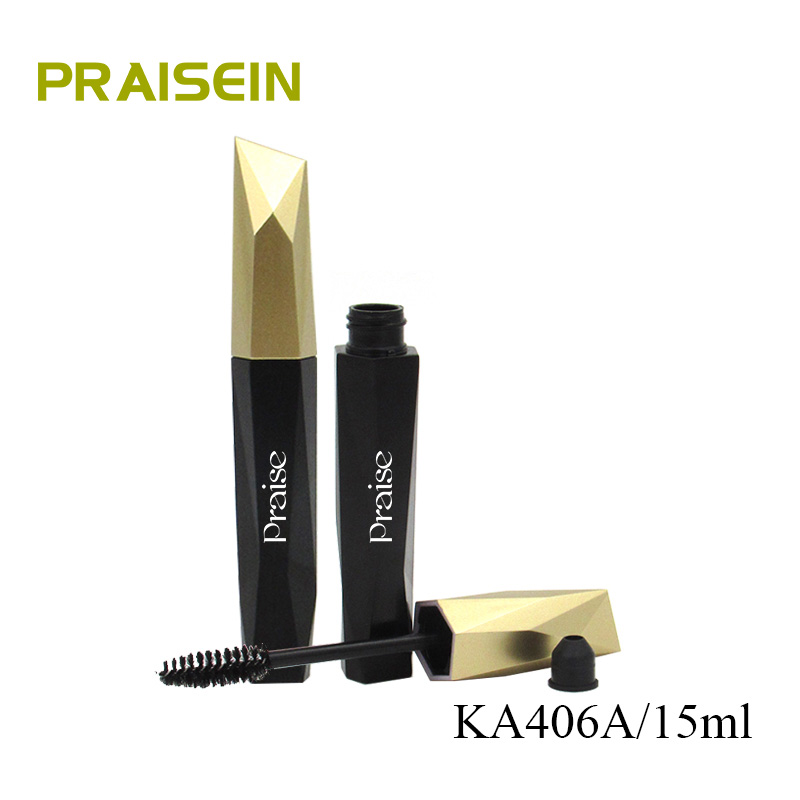 15ml black plastic cosmetic mascara tube packaging customization