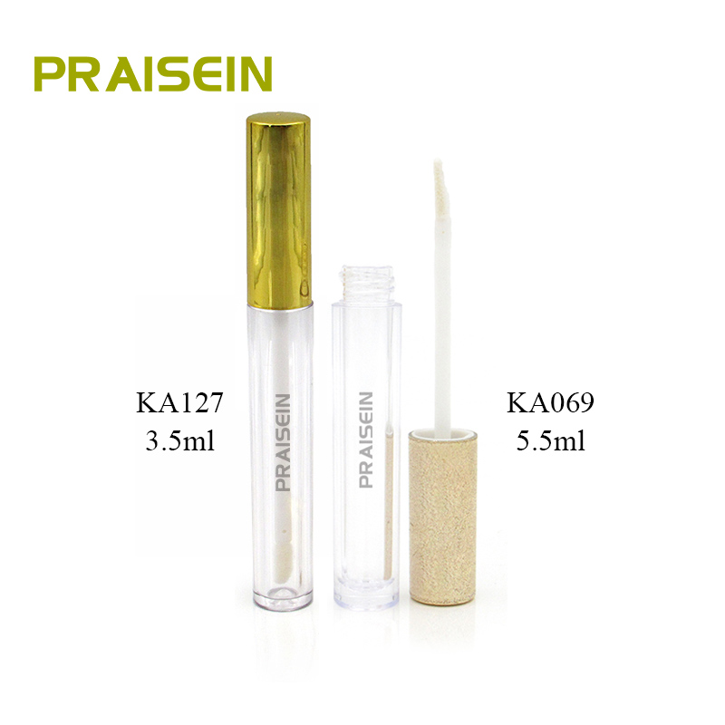 OEM ODM empty round plastic lip gloss container tube wholesale