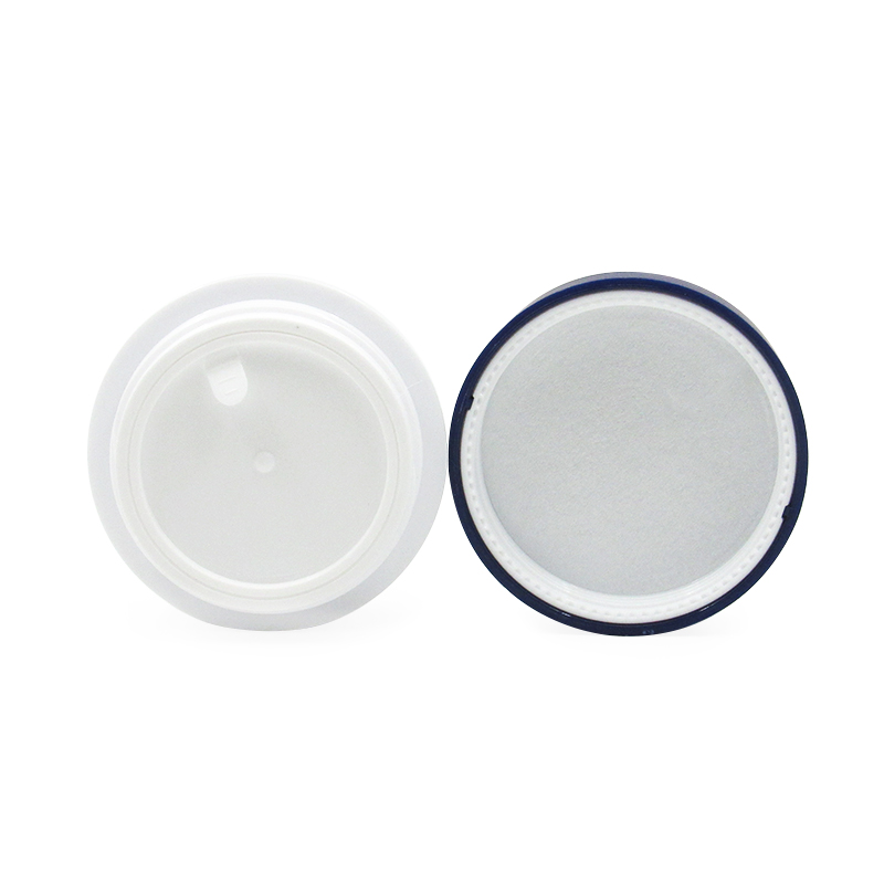 Cosmetic Cream Jar Container 30g White Round Plastic Face Cream Jars with logo
