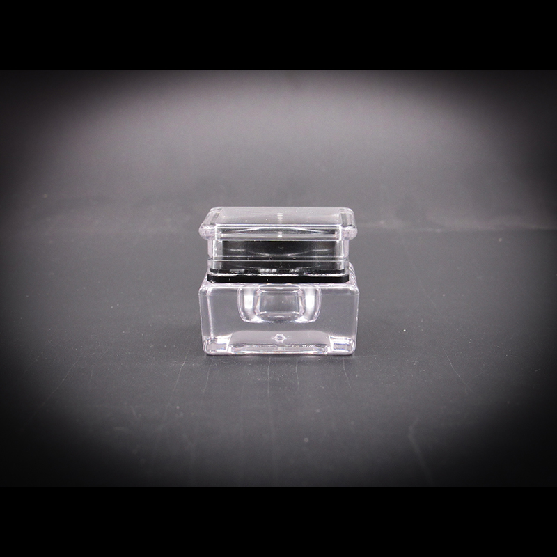 Wholesale square Thick-walled Eyeliner Cream Cans and Small Plastic clear Cosmetic Jar