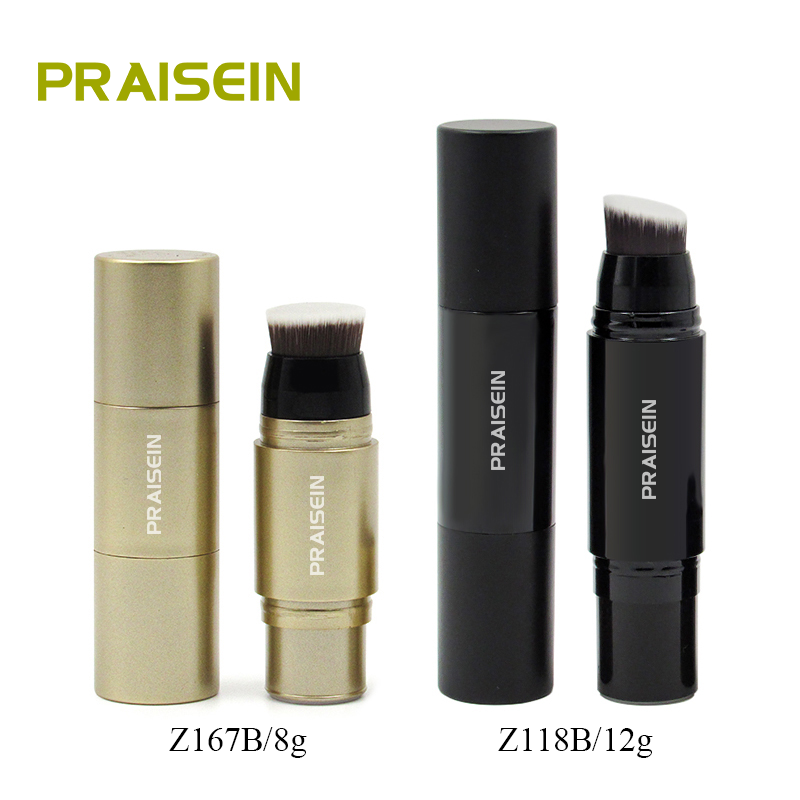 Cosmetic Double Sided Highlight Powder tube Multipurpose Makeup empty Repairing Concealer Stick container Packaging With Brush