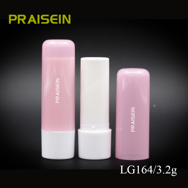 Custom printed plastic round lip balm container tubes