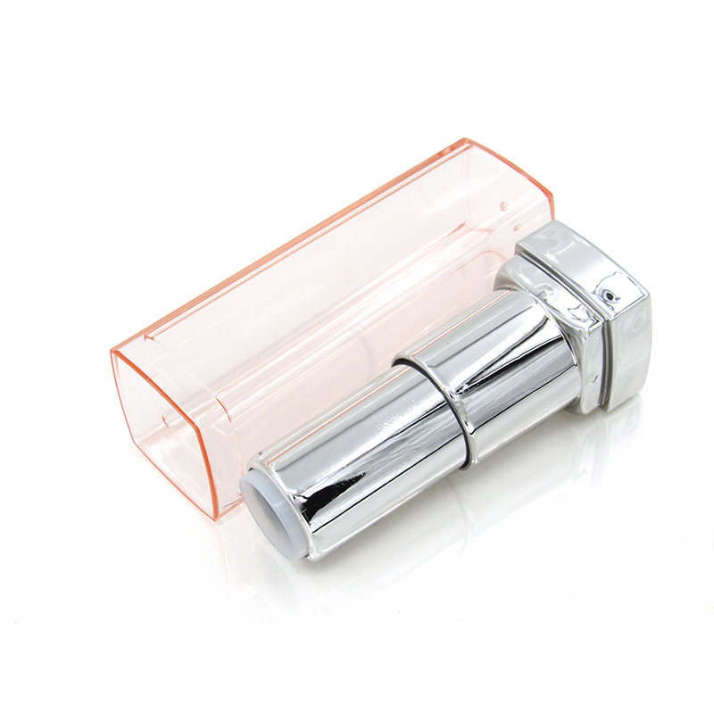 Plastic lipstick container manufacturers custom empty silver square lipstick packaging tube