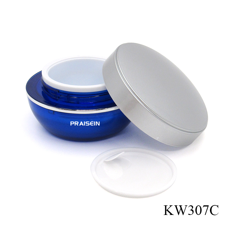 Plastic face cream Bottle with lid 50g round cosmetic cream jar container wholesale empty jar