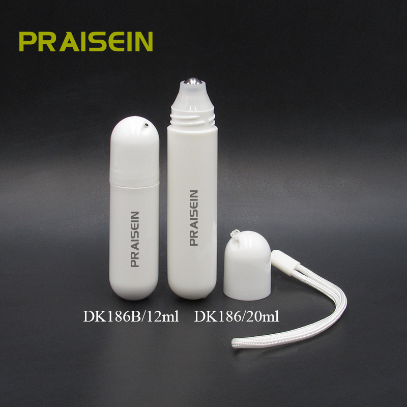 12ml 20ml portable white antiperspirant mosquito repellent bottle empty plastic roll on bottle deodorant