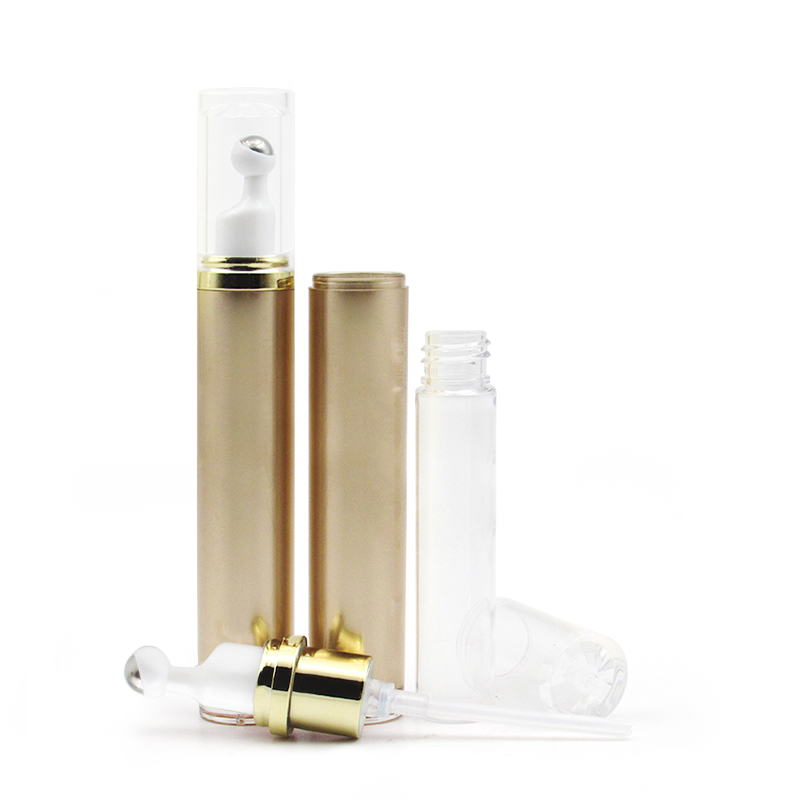 15ml 20ml skin care empty eye cream essence massage stick steel ball roller bottle custom acrylic eye cream bottle packaging