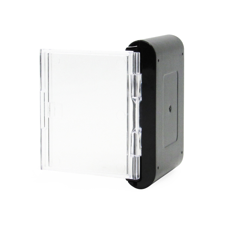 9-color rectangular eye shadow cosmetic palette double layer plastic empty powder compact container transparent top