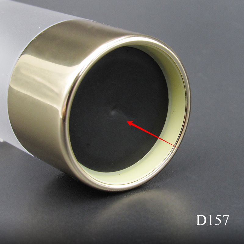 Custom new cosmetic container packaging round gold liquid blush tube bottle 10ml
