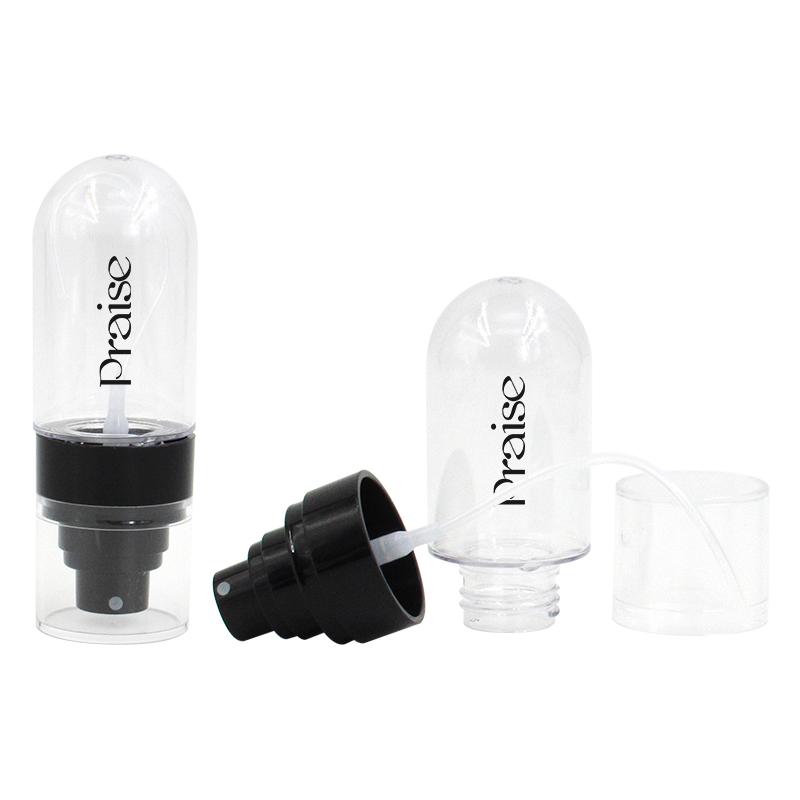 Customized Transparent Fine Mist Spray Bottle High Quality 60ml 80ml 150ml with Pump Round Empty PET Plastic Bottle Container