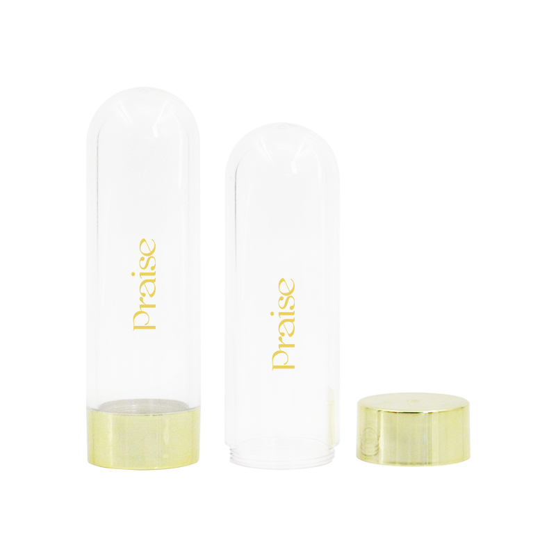 Source factory wholesale transparent plastic packaging bottle round screw lid essence capsule bottle