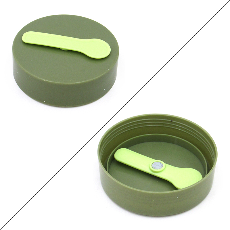Skin care jars packaging custom label 100g 150g round PP plastic wide mouth cream container with magnetic adsorption scoop