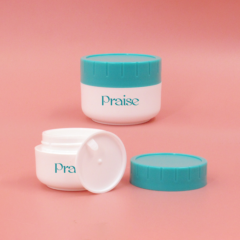 Cosmetic cream jar 30g/50g PP plastic empty round face cream container packaging wholesale production