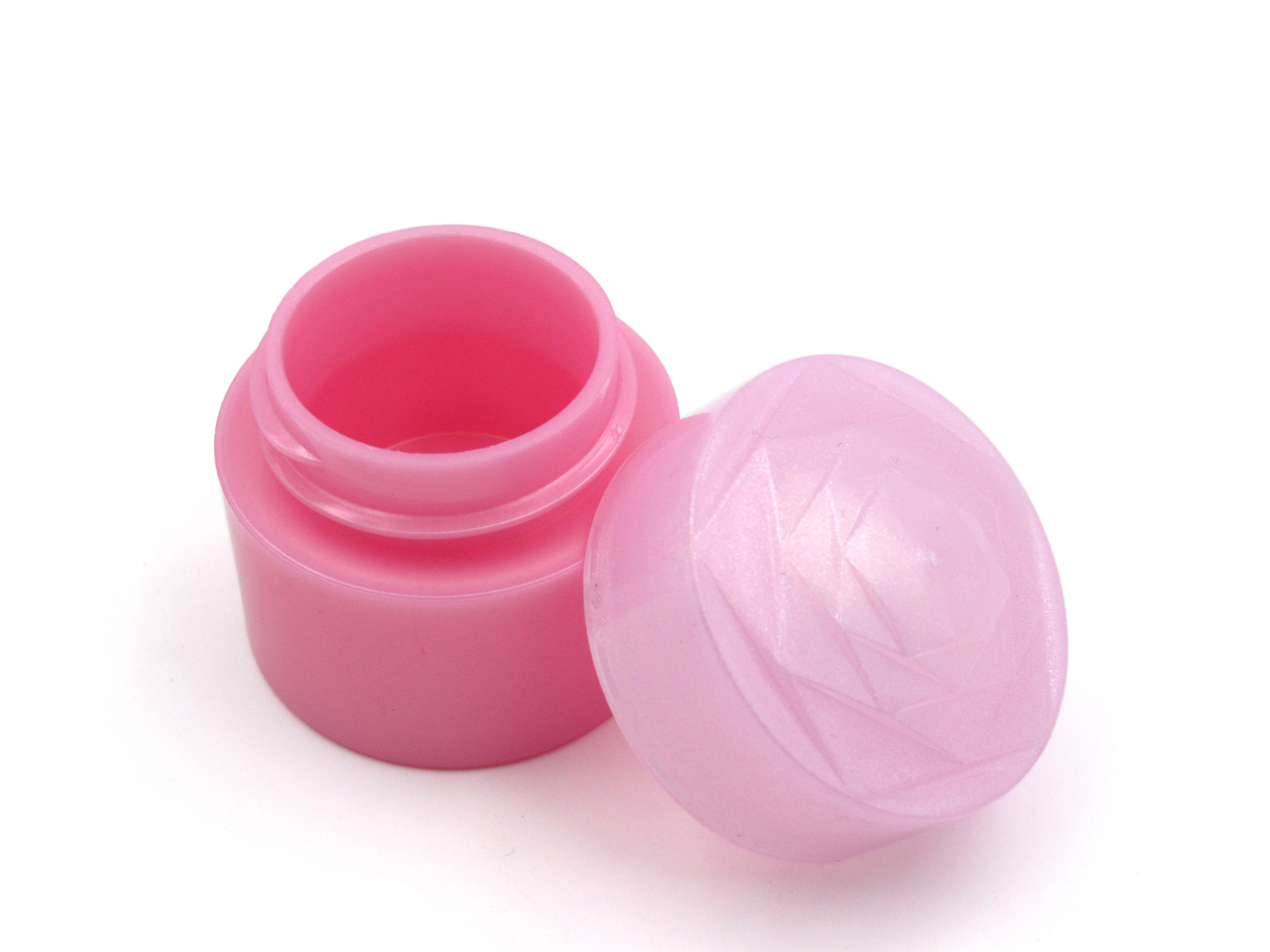 Rose relief mini 5ml custom empty cream container skin care packaging plastic face cream jar
