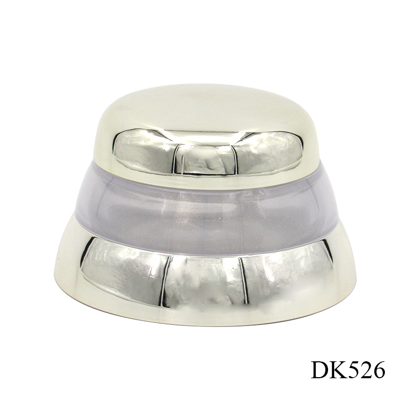 50g trendy glass cosmetic container packaging manufacturer custom gold wide mouth empty face cream jars