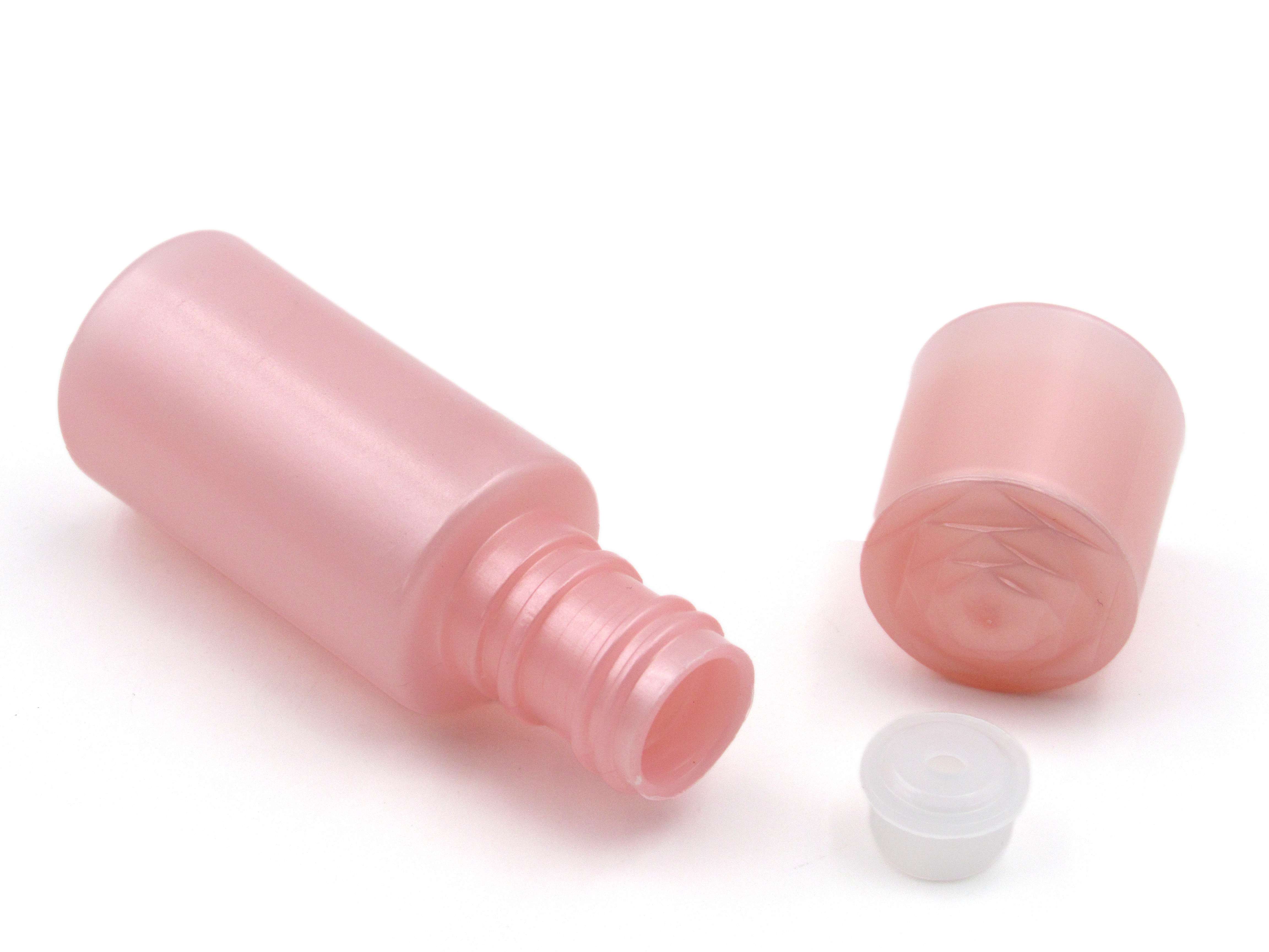 Factory custom mini trial pack Beauty lotion bottle 15ml Rose relief cover Plastic Essence bottle packaging