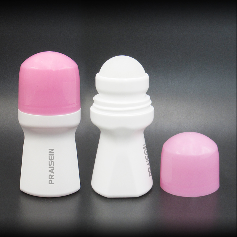 New essential oil perfume container 60ml 70ml 90ml 100ml HDPE plastic deodorant roll on bottle