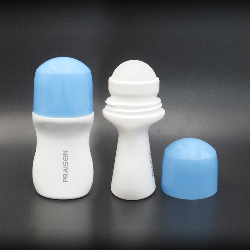 New essential oil perfume container 60ml 70ml 90ml 100ml HDPE plastic deodorant roll on bottle
