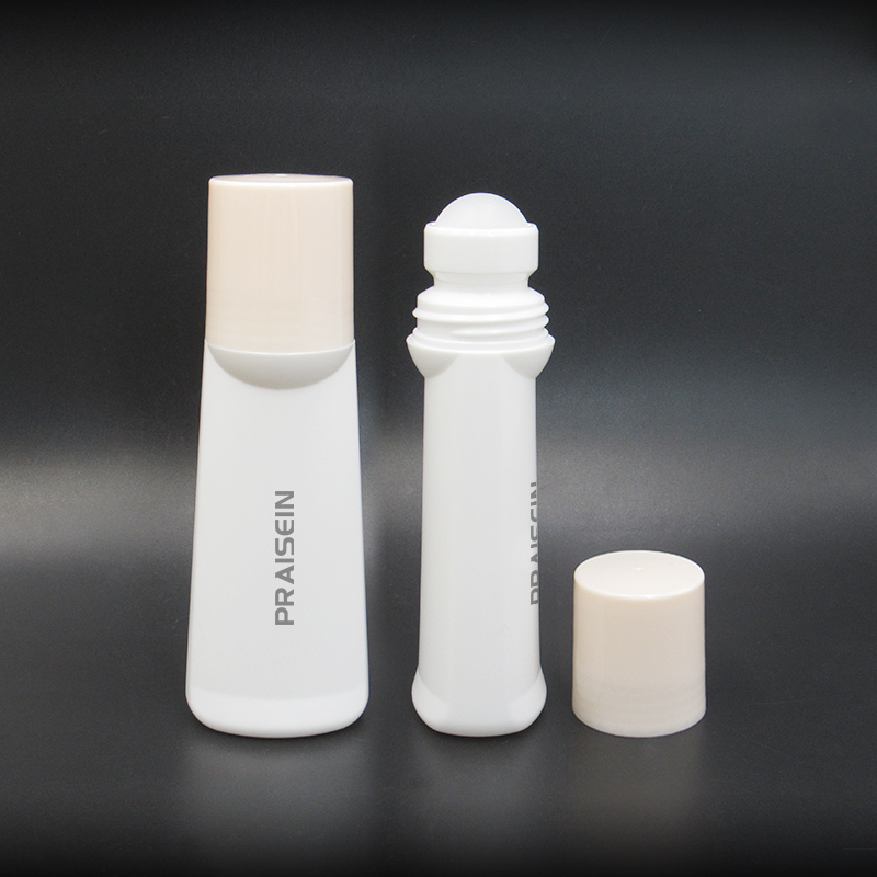 New essential oil perfume container 60ml 70ml 90ml 100ml HDPE plastic deodorant roll on bottle