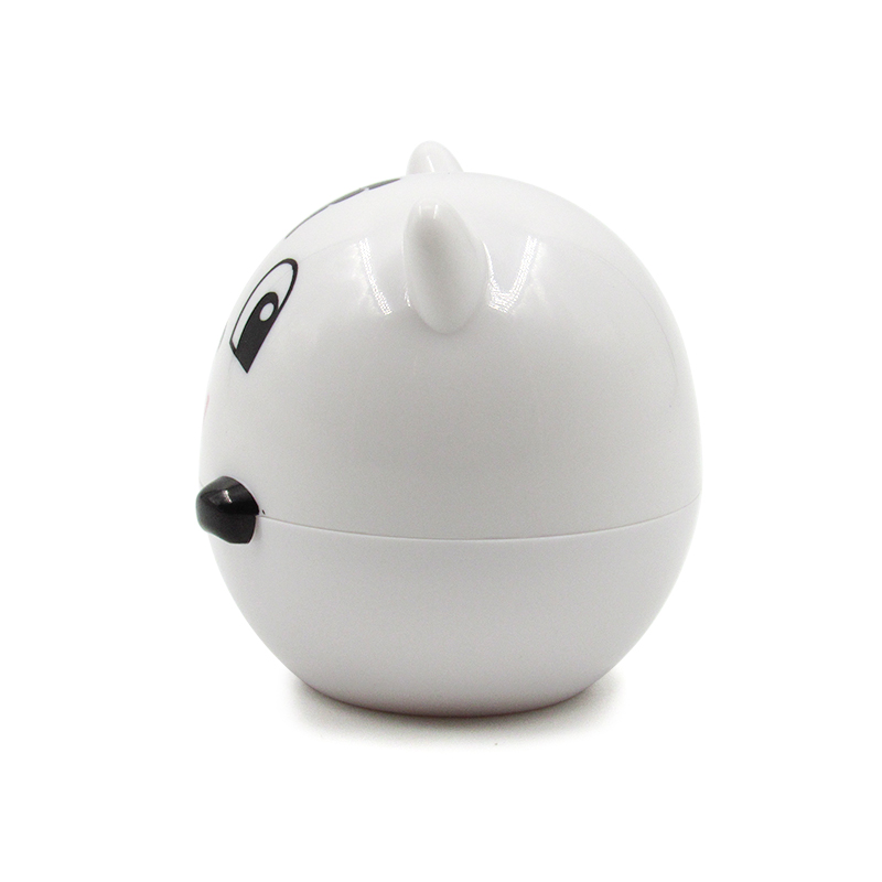 Biodegradable 7g lovely cosmetics lip balm ball container cartoon plastic lipstick packaging free sample