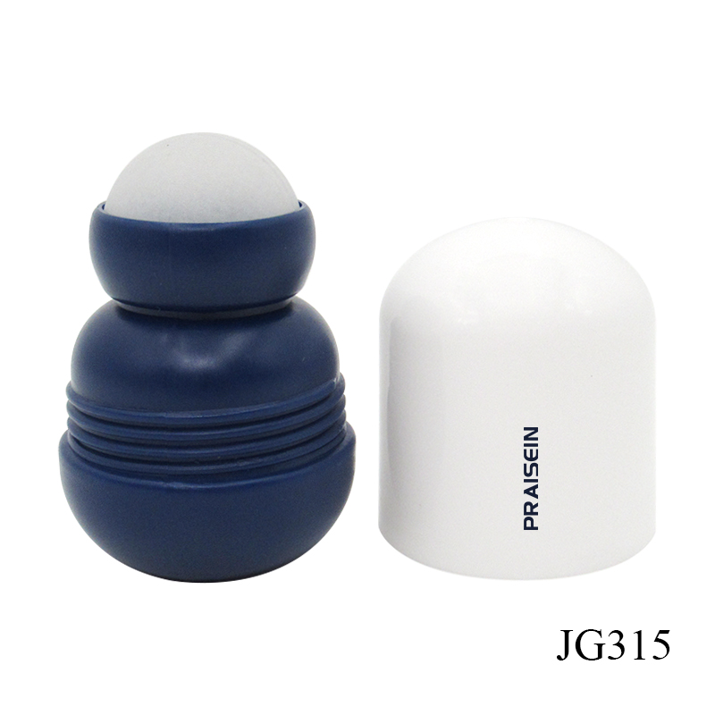Wholesale PE plastic container 50ml round roll on deodorant bottle customized perfume oil roll on bottles