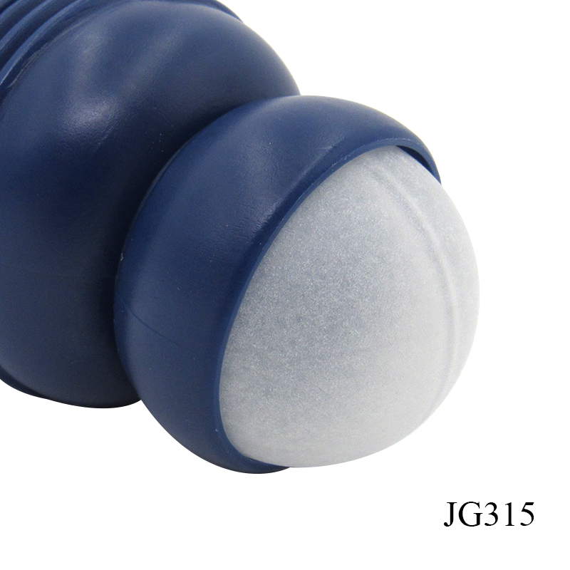 Wholesale PE plastic container 50ml round roll on deodorant bottle customized perfume oil roll on bottles