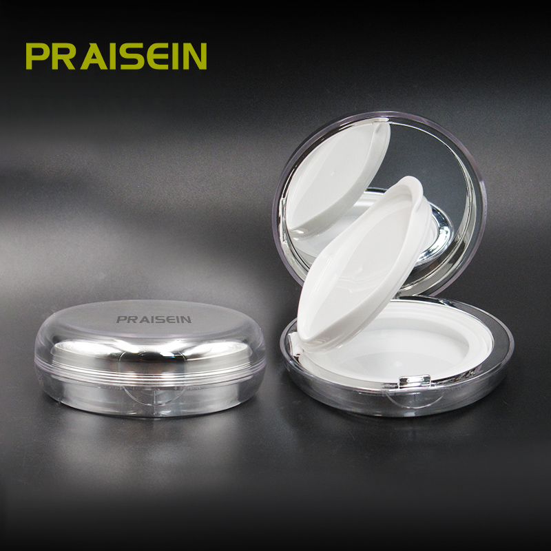 Silver Air cushion case custom round plastic replaceable air cushion foundation packaging