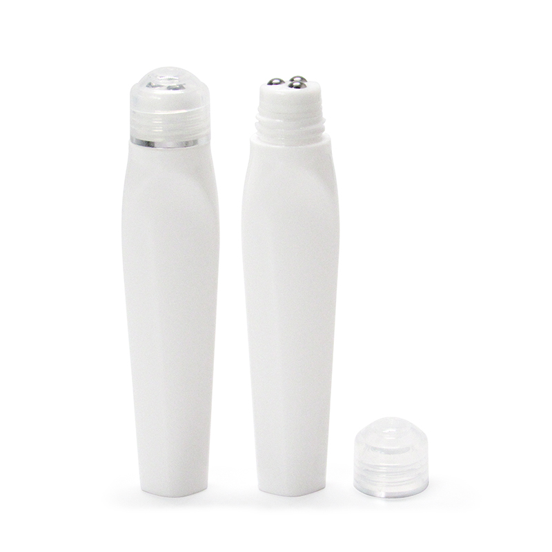 Wholesale perfume oil roll on plastic bottle with stainless steel roller ball 12ml 15ml eye cream roll on bottle