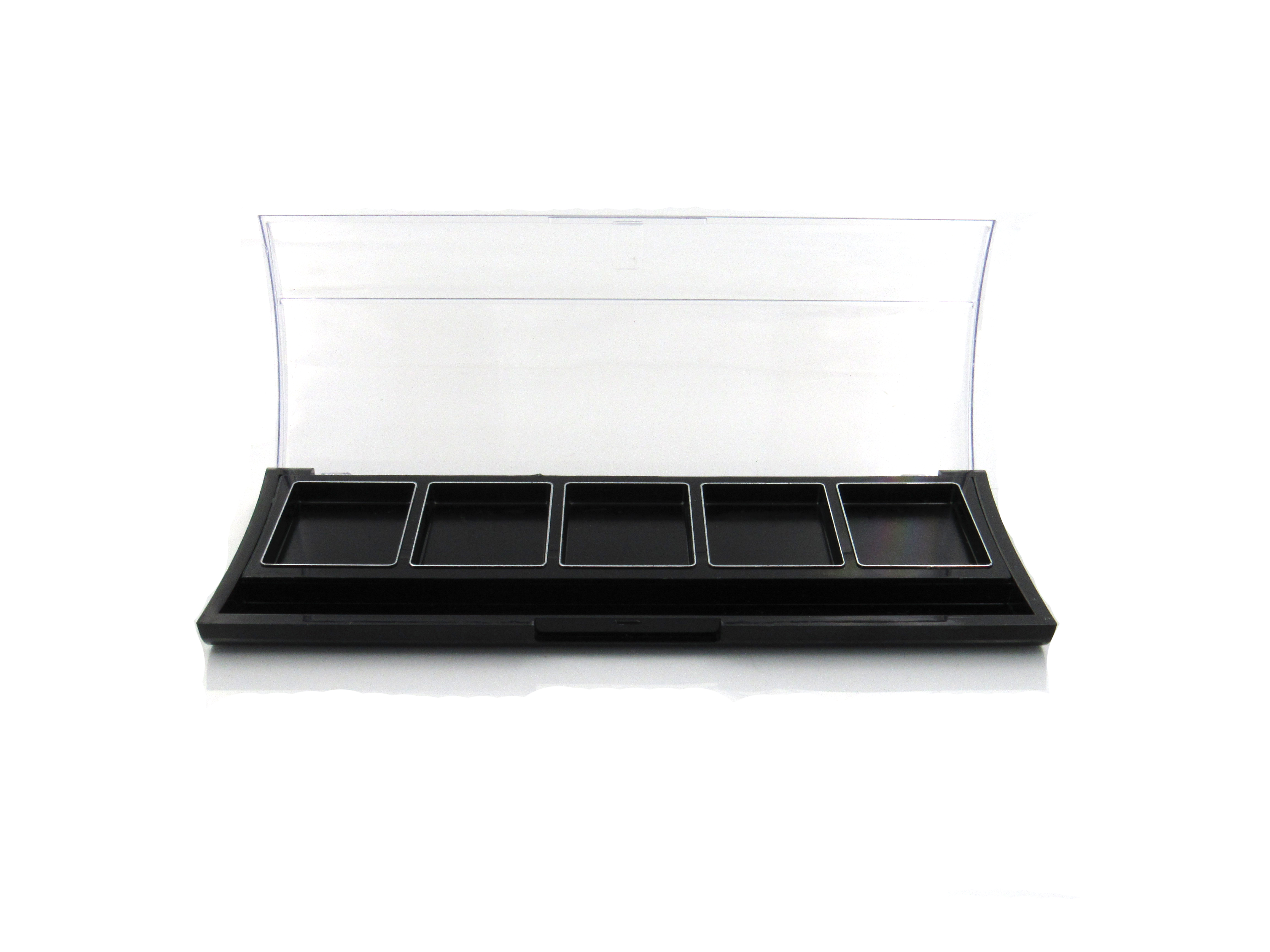Free samples personal care empty plastic material eye shadow case palette wholesale