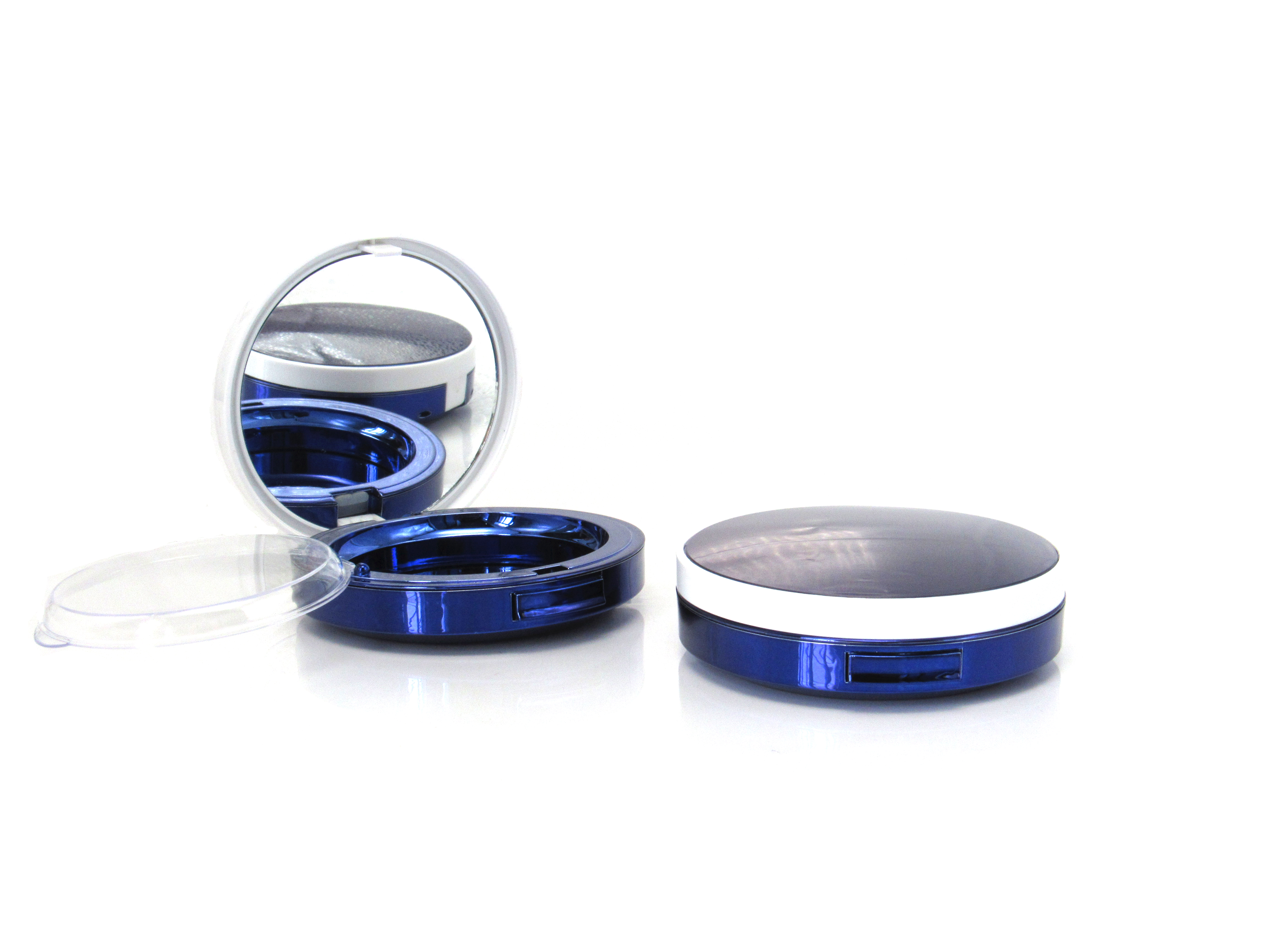 Wholesale logo printing makeup packaging face powder compact case