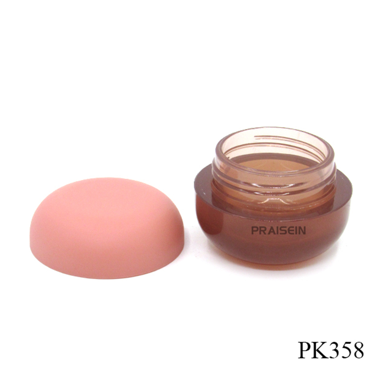 6g Round lip scrub lip balm container packaging supply empty cosmetic plastic jar with lid sample cream jars