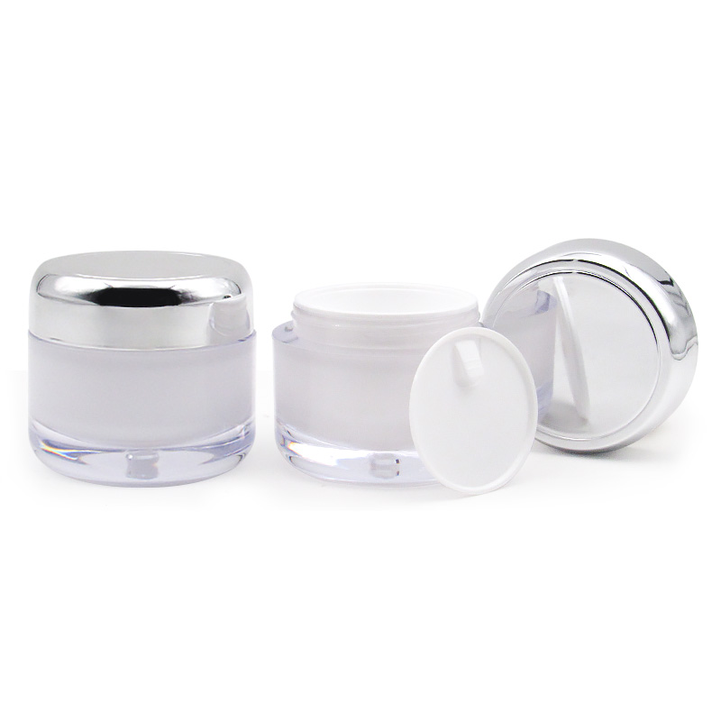 Wholesale skin care round empty 20/35/55/100g lotion bottle, plastic cosmetic 30/50g cream jar packaging, beauty personal care