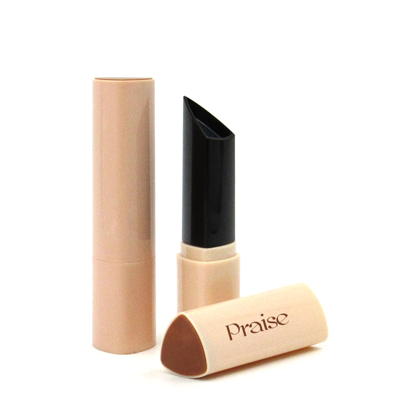 High quality empty foundation stick makeup container private label plastic triangle concealer/blush stick tube