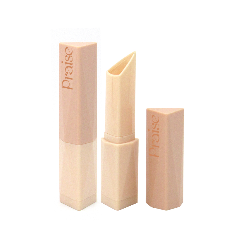 High quality empty foundation stick makeup container private label plastic triangle concealer/blush stick tube
