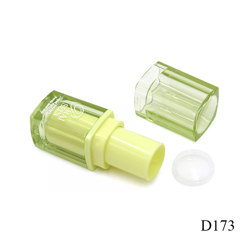 Factory Customized Plastic Concealer Stick Packaging 7g square Transparent Makeup Foundation Stick Tubes