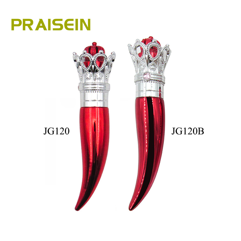 Customized cosmetic packaging plastic chili shaped empty lipstick tube mascara container