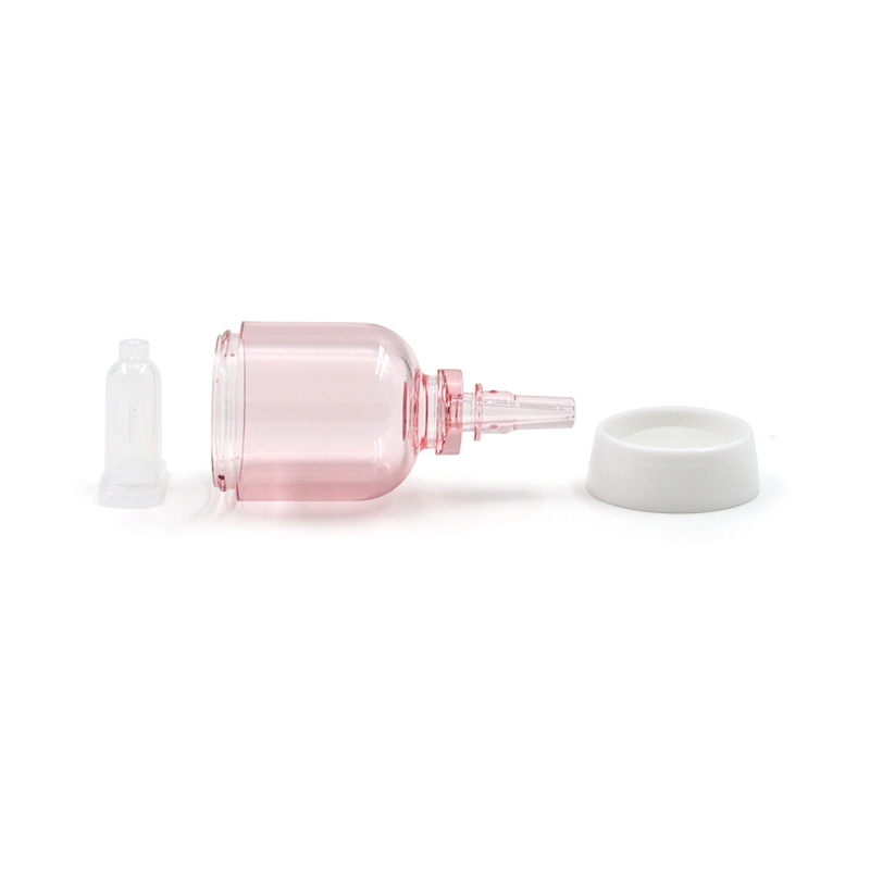 Customized Skin Care Container Packaging 10ml Plastic Essence Bottle Empty Clear Serum Bottle