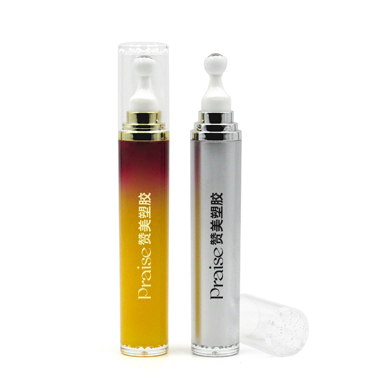 15ml 20ml skin care empty eye cream essence massage stick steel ball roller bottle custom acrylic eye cream bottle packaging