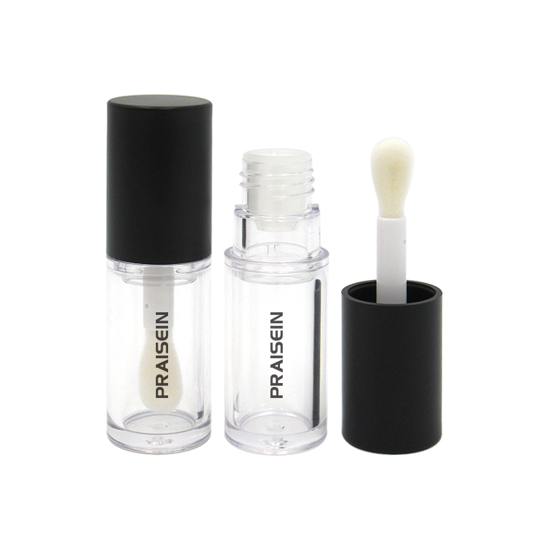 5ml 8ml Round Transparent Lip Gloss Tube with Applicator Custom Liquid Blush Container Wholesale