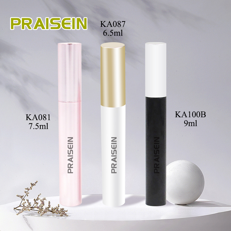 Wholesale cosmetic plastic packaging makeup empty mascara tube container with brush