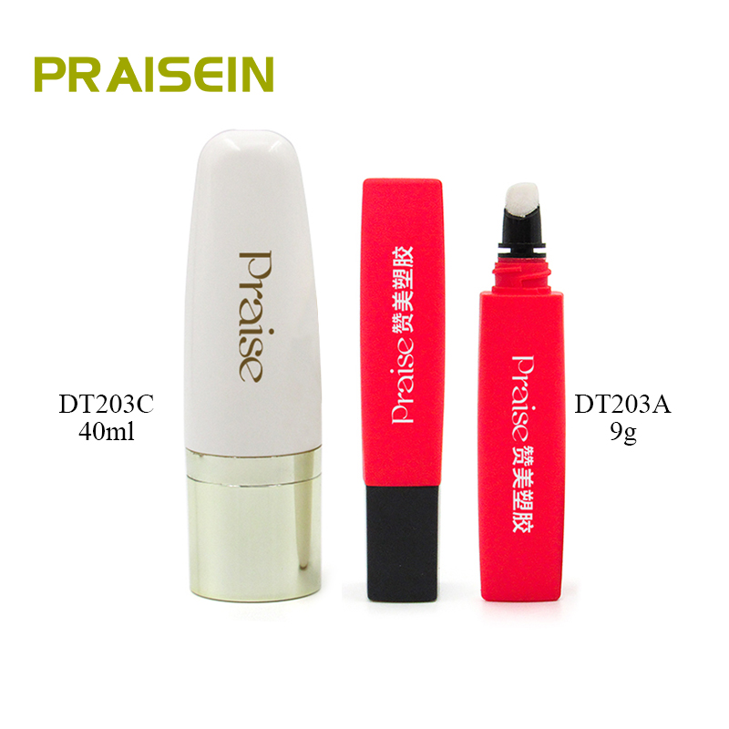 Wholesale custom 9g cosmetic lip gloss squeeze tubes 40ml plastic liquid foundation concealer bottles