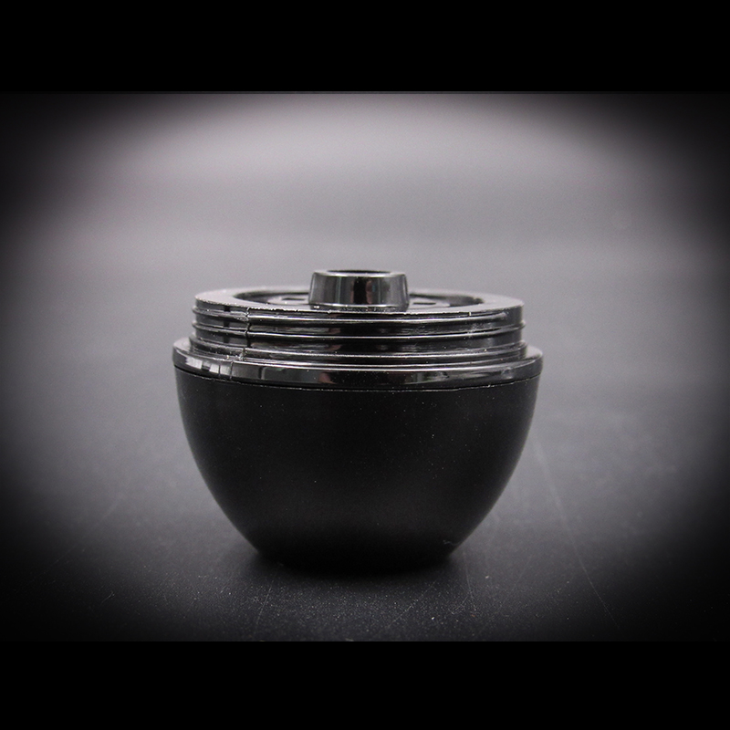 Cosmetic Packaging Supplier 4.5g Black Plastic Egg-shaped Lip Balm Container