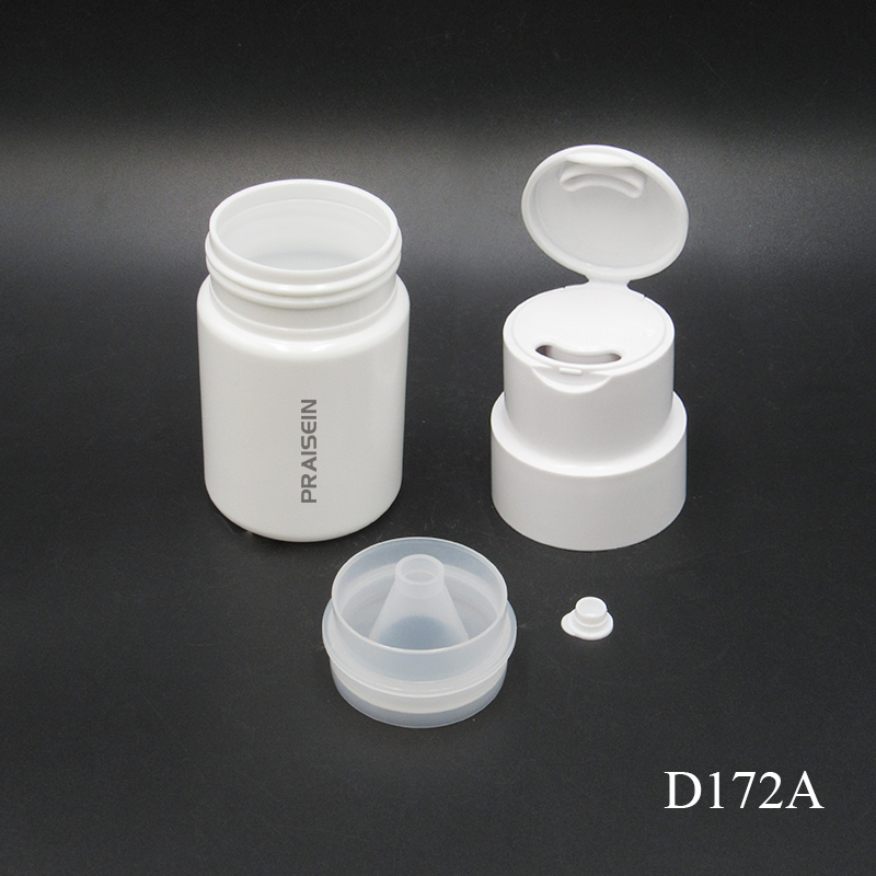 Wholesale 50g 75g Round Plastic Empty Bottles Skin Care Enzyme Facial Cleansing Powder Bottles