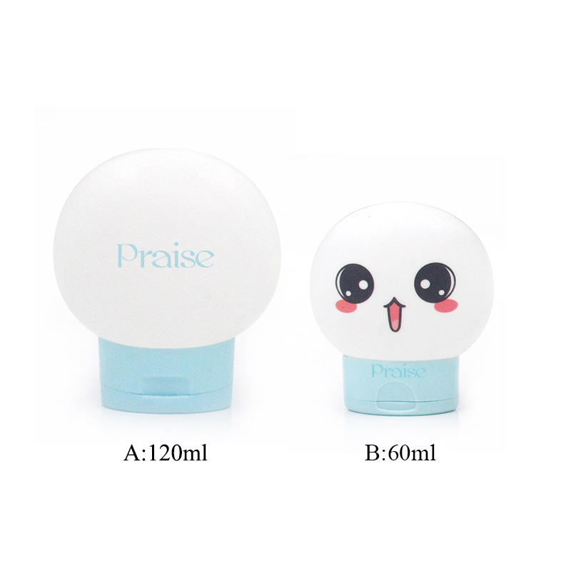 Custom 60ml 120ml Squeeze Type Skin Care Plastic Bottle Cartoon Kids Hand Cream Bottle