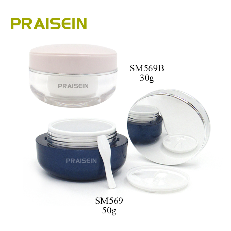 30g 50g Skin care face cream bottle packaging custom plastic empty jar for lotions and cream